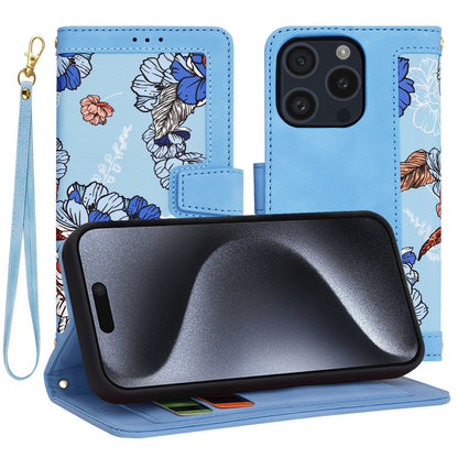 Hoes voor Apple iPhone 15 Pro, Techsuit, FlipCraft, Blauw