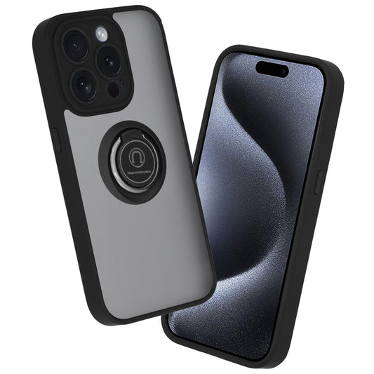 Hoes voor Apple iPhone 15 Pro, Techsuit, Glinth, Zwart