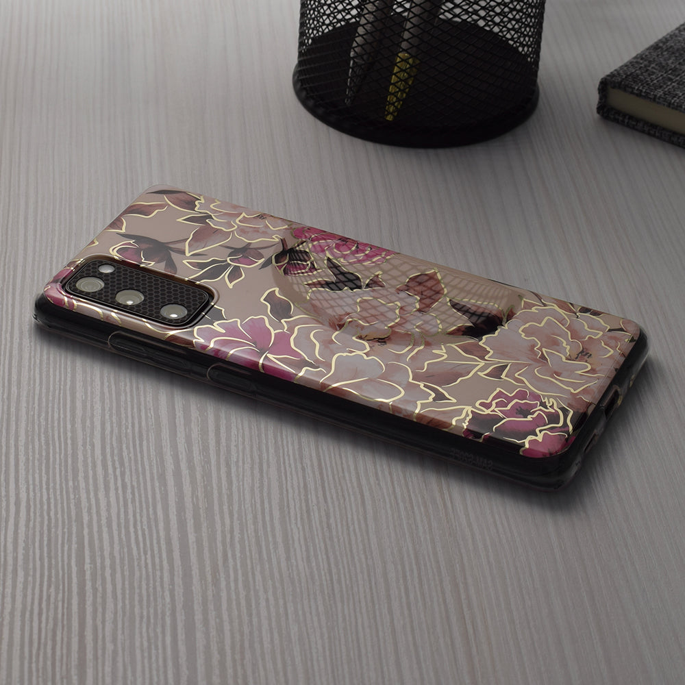 Hoes voor Apple iPhone 15 Pro, Techsuit, Marble, Beige