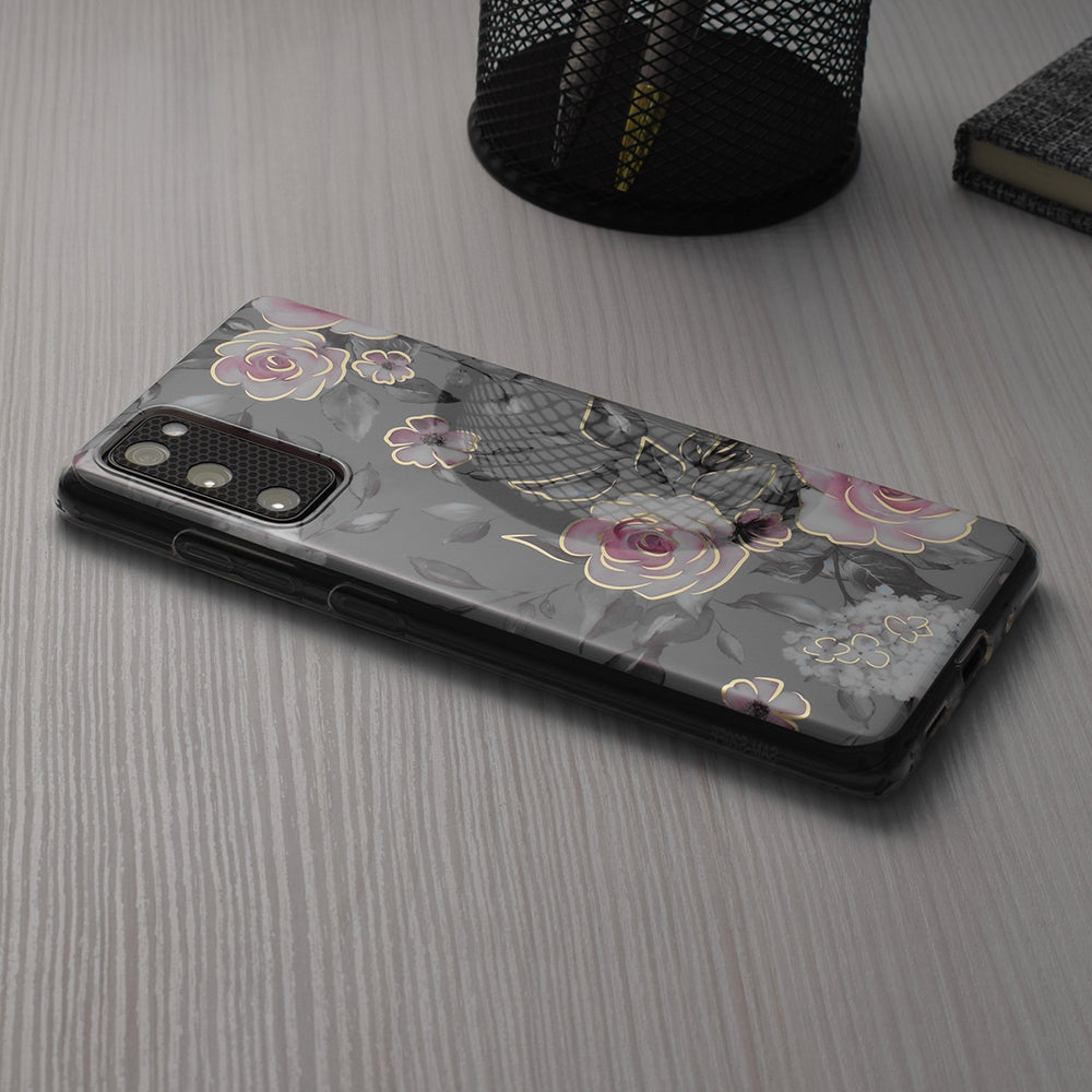 Hoes voor Apple iPhone 15 Pro, Techsuit, Marble, Grijs