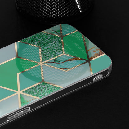 Hoes voor Apple iPhone 15 Pro, Techsuit, Marble, Groen
