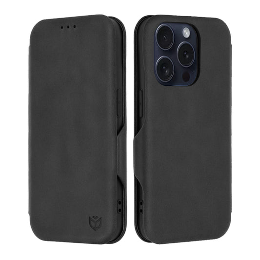 Hoesje voor Apple iPhone 15 Pro, Techsuit, Safe Wallet Plus, Zwart