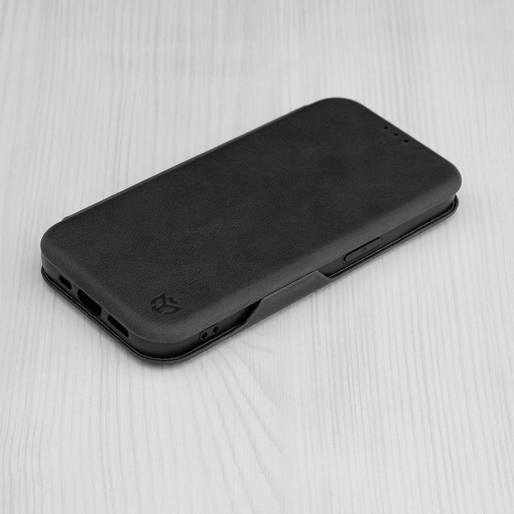 Hoesje voor Apple iPhone 15 Pro, Techsuit, Safe Wallet Plus, Zwart