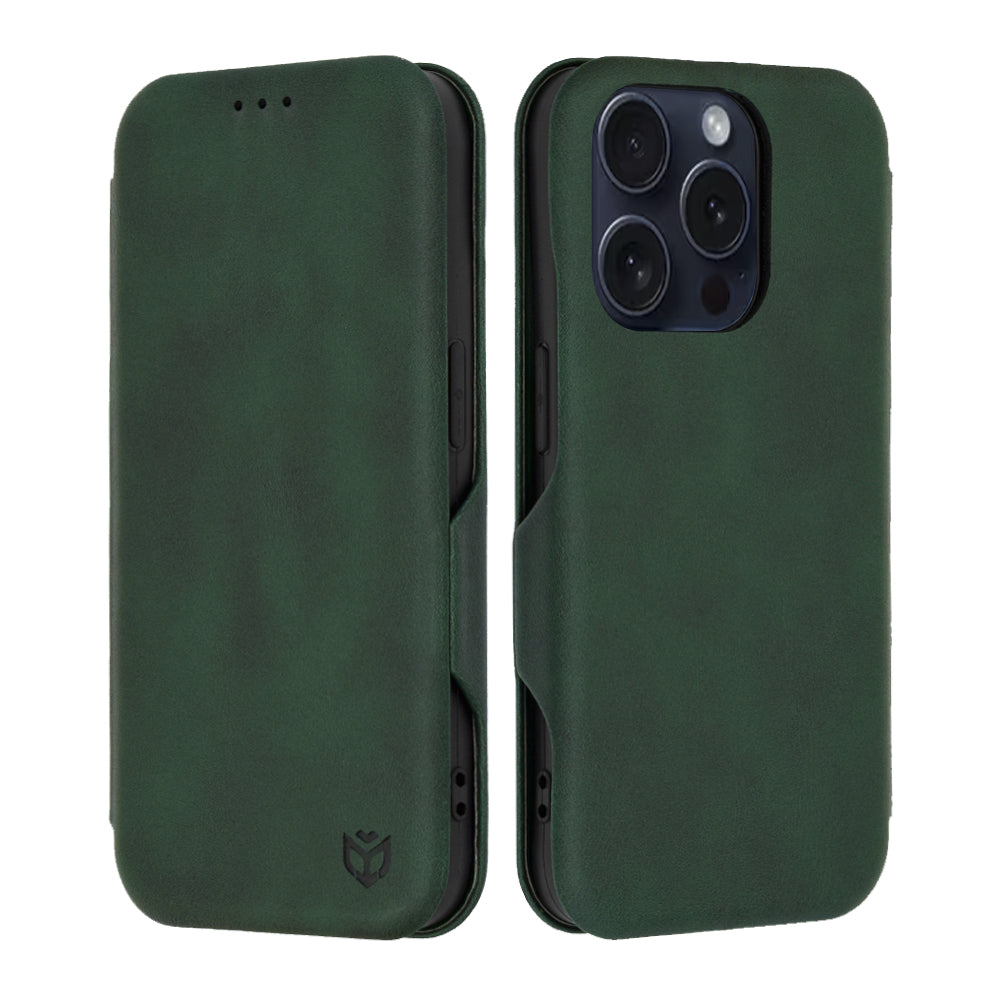 Hoesje voor Apple iPhone 15 Pro, Techsuit, Safe Wallet Plus, Groen