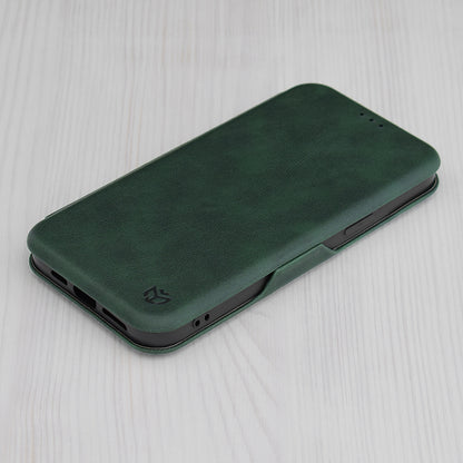 Hoesje voor Apple iPhone 15 Pro, Techsuit, Safe Wallet Plus, Groen