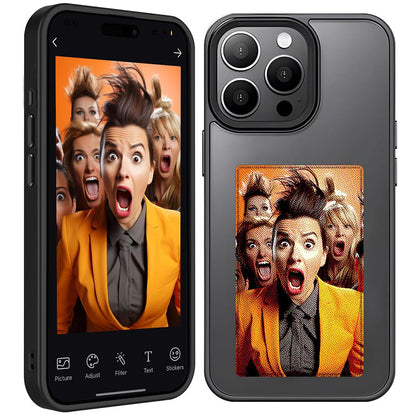 Hoes voor Apple iPhone 15 Pro, Techsuit, SmartScreen NFC, Zwart