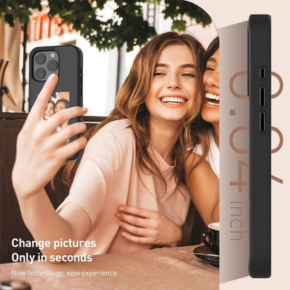 Hoes voor Apple iPhone 15 Pro, Techsuit, SmartScreen NFC, Zwart