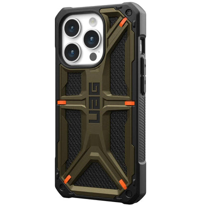 Hoes voor Apple iPhone 15 Pro, Urban Armor Gear, Monarch Kevlar, Groen