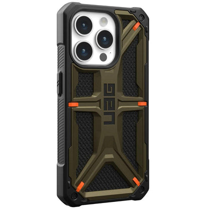 Hoes voor Apple iPhone 15 Pro, Urban Armor Gear, Monarch Kevlar, Groen