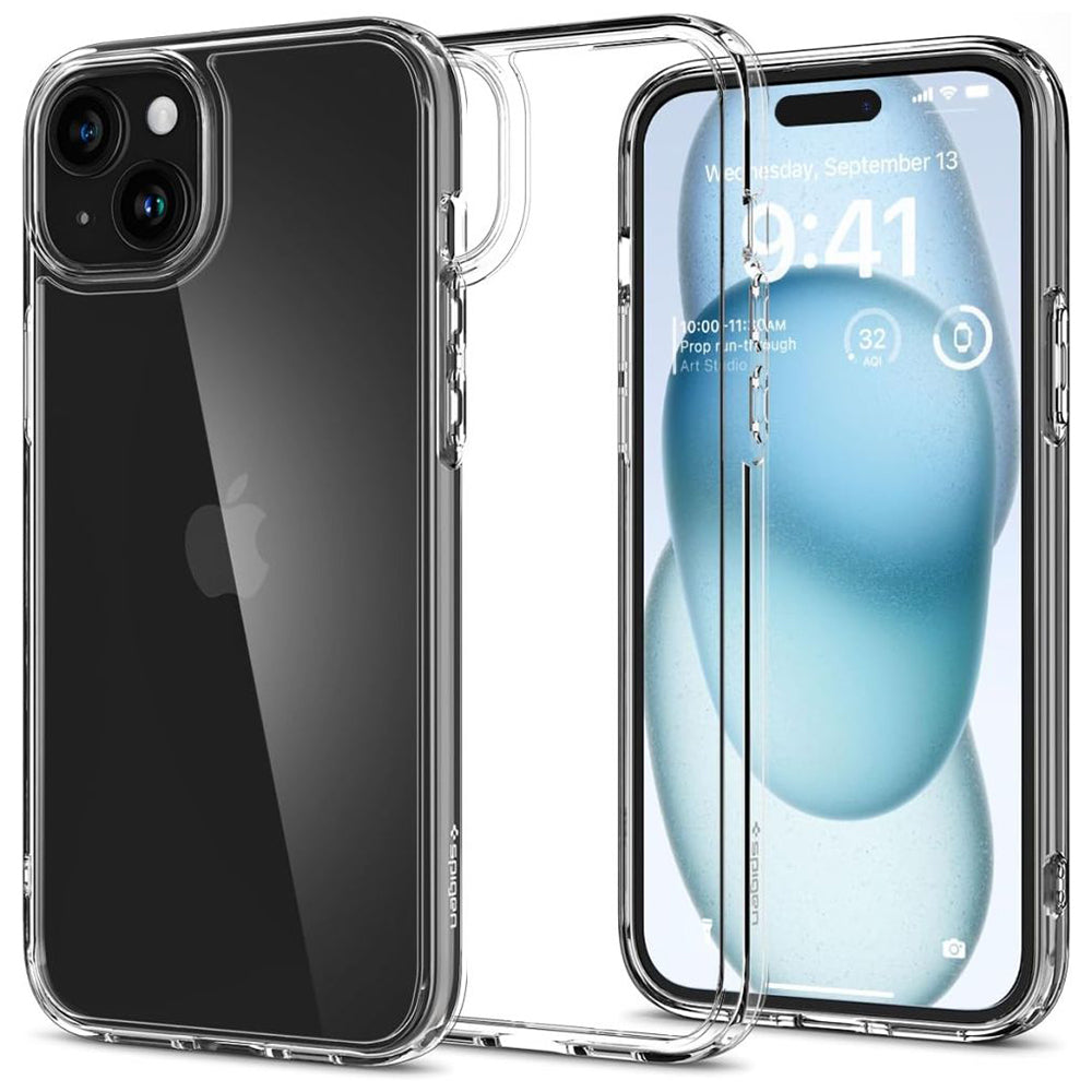 Hoesje voor Apple iPhone 15, Spigen, Ultra Hybrid, Transparant ACS06793