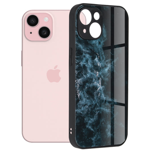 Hoes voor Apple iPhone 15, Techsuit, Glaze, Blauw