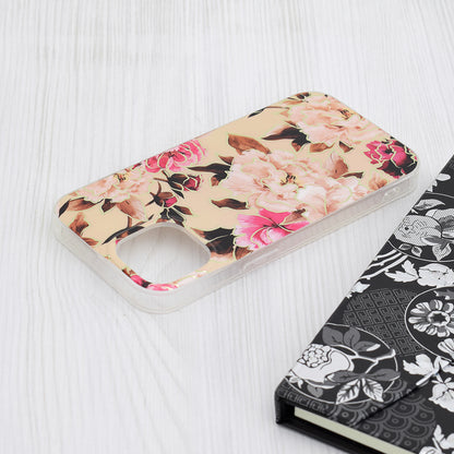 Hoes voor Apple iPhone 15, Techsuit, Marble, Beige