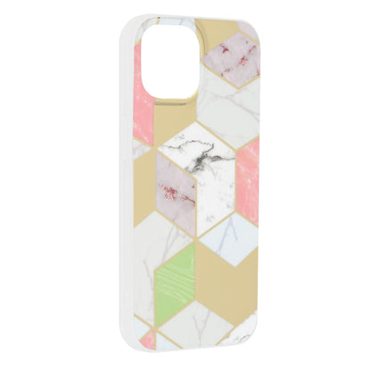 Hoesje voor Apple iPhone 15, Techsuit, Marble, Paars