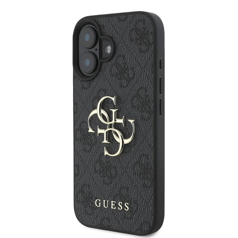 Hoes voor Apple iPhone 16, Guess, 4G Big Logo, Zwart