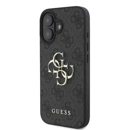 Hoes voor Apple iPhone 16, Guess, 4G Big Logo, Zwart