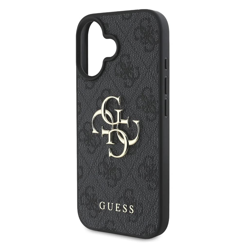 Hoes voor Apple iPhone 16, Guess, 4G Big Logo, Zwart