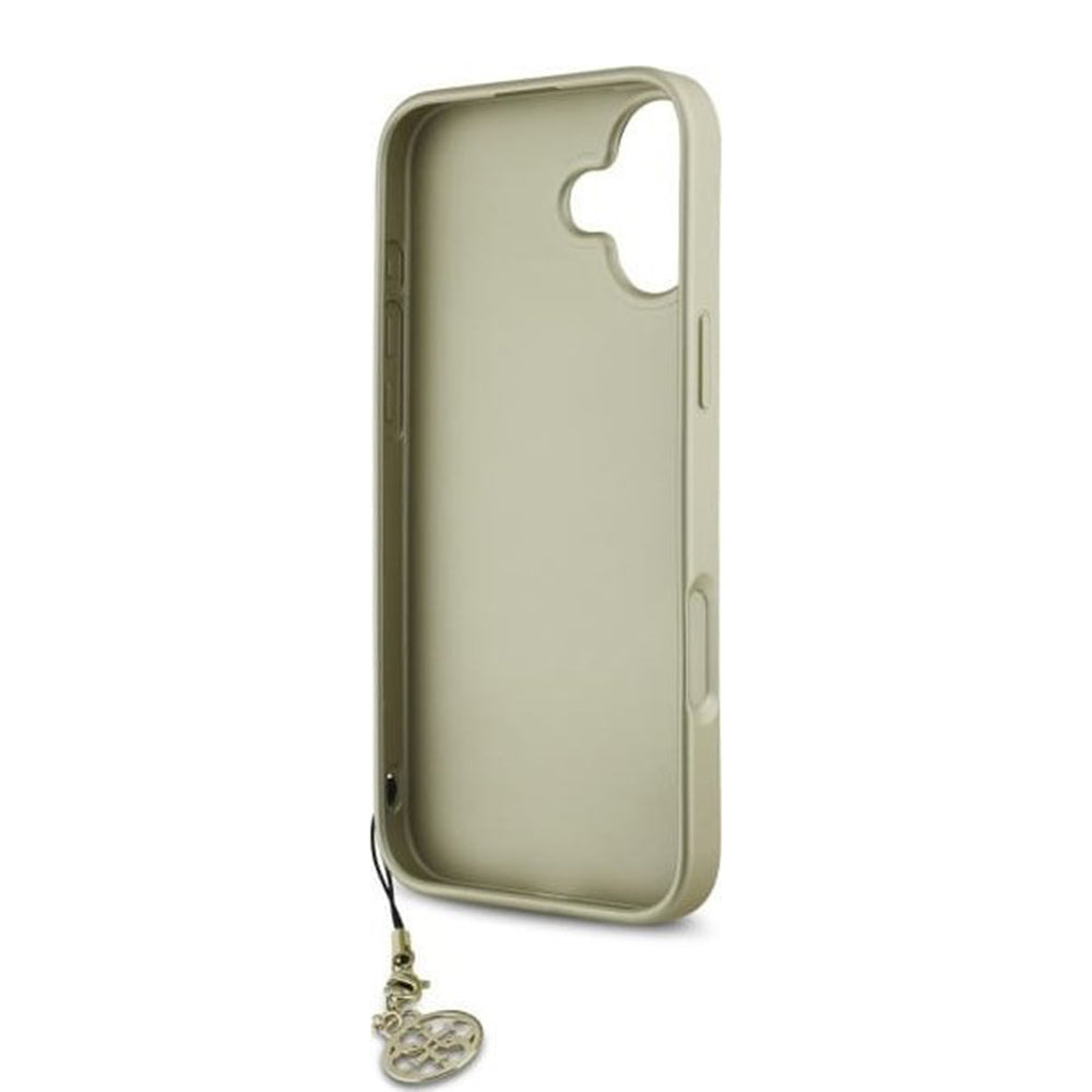 Hoes voor Apple iPhone 16, Guess, 4G Charm, Bruin
