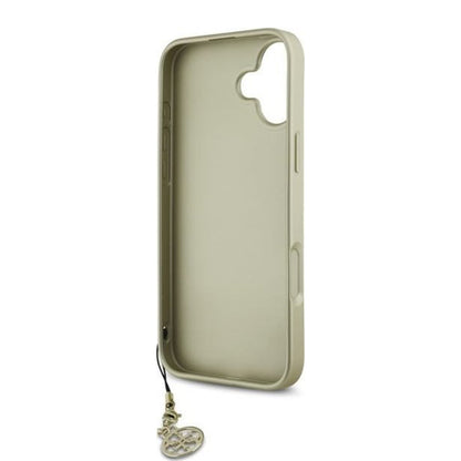 Hoes voor Apple iPhone 16, Guess, 4G Charm, Bruin