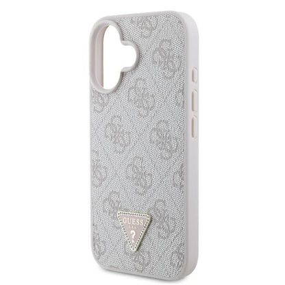 Hoes voor Apple iPhone 16, Guess, Crossbody 4G Triangle Strass, Blauw