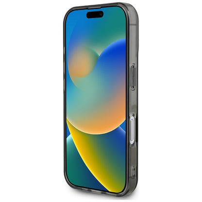 Hoes voor Apple iPhone 16, Karl Lagerfeld, IML Rhinestones Karl's Head, Zwart