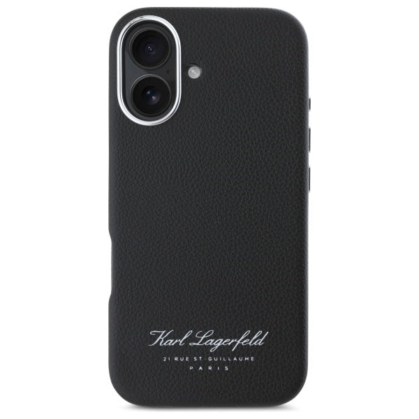 Hoes voor Apple iPhone 16, Karl Lagerfeld, RSG, Zwart