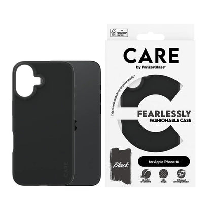 Hoes voor Apple iPhone 16, PanzerGlass, Care Fashionable, Zwart