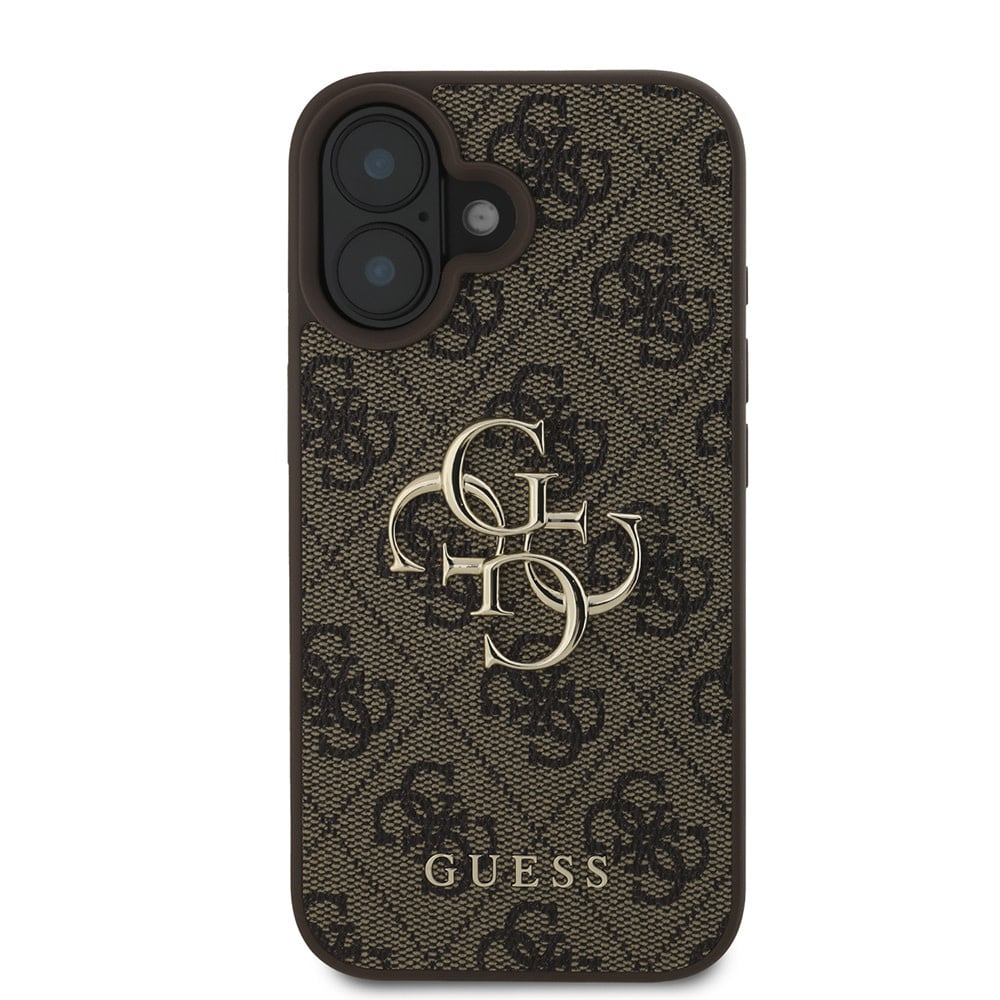 Hoesje voor Apple iPhone 16 Plus, Guess, 4G Big Logo, Bruin