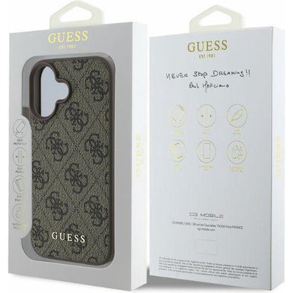 Hoes voor Apple iPhone 16 Plus, Guess, 4G Classic, Bruin