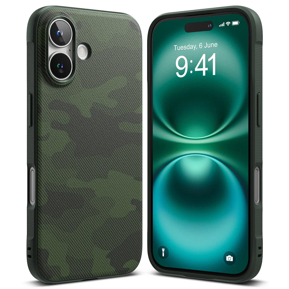 Case for Apple iPhone 16 Plus, Ringke, Onyx Design, Green