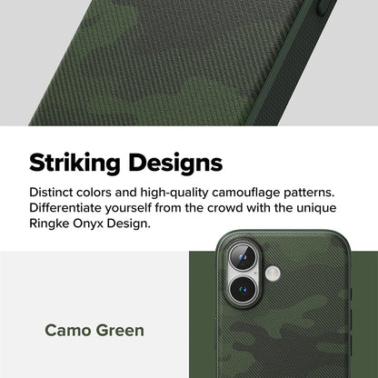 Case for Apple iPhone 16 Plus, Ringke, Onyx Design, Green