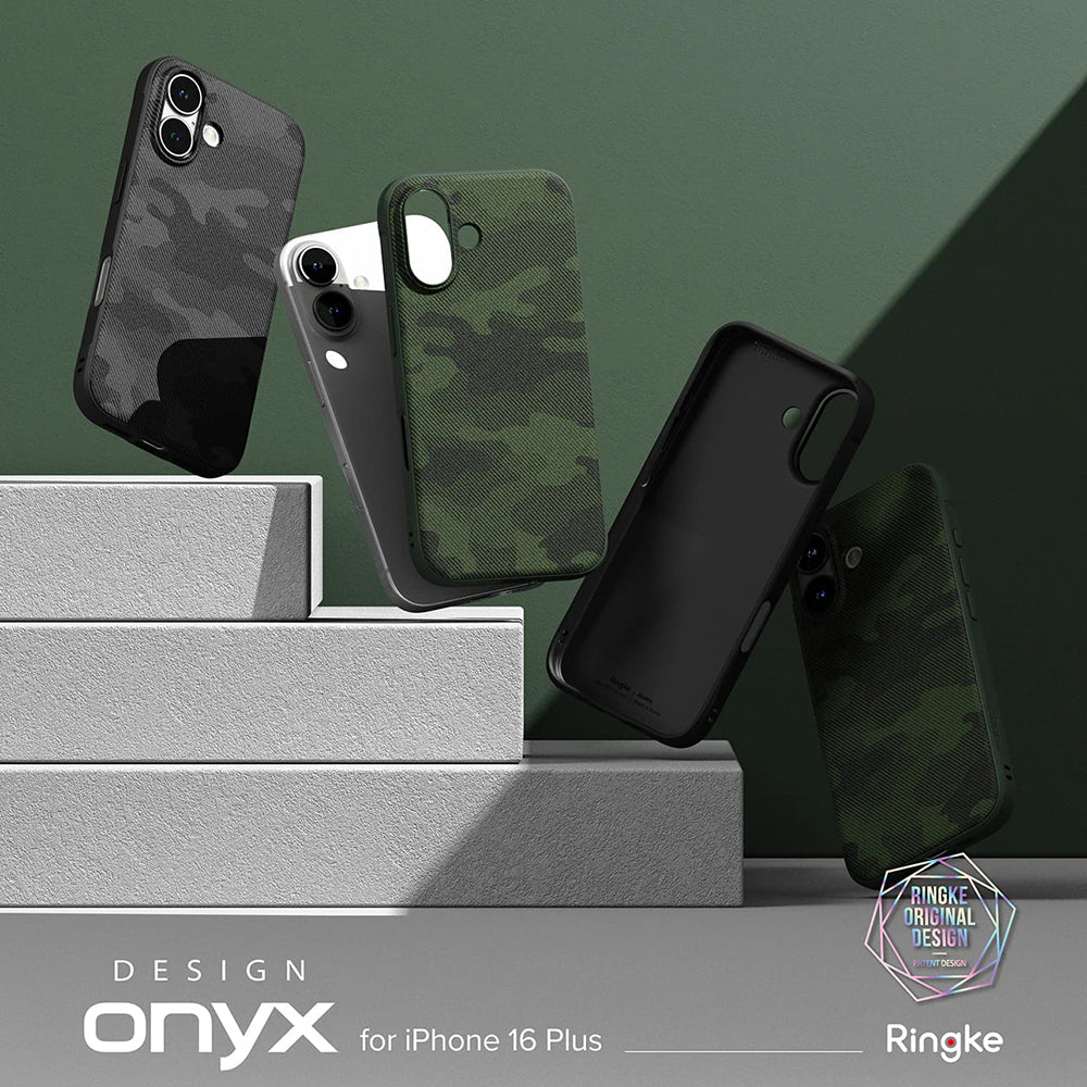 Case for Apple iPhone 16 Plus, Ringke, Onyx Design, Green
