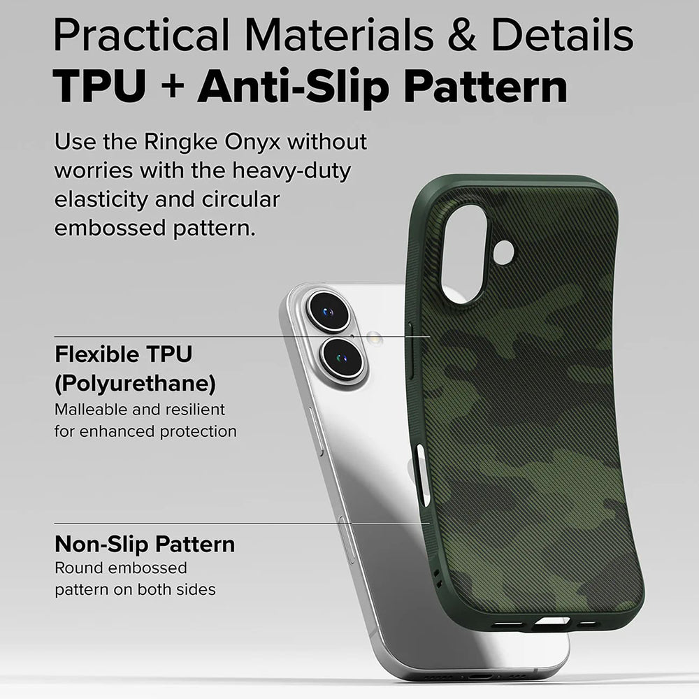 Case for Apple iPhone 16 Plus, Ringke, Onyx Design, Green