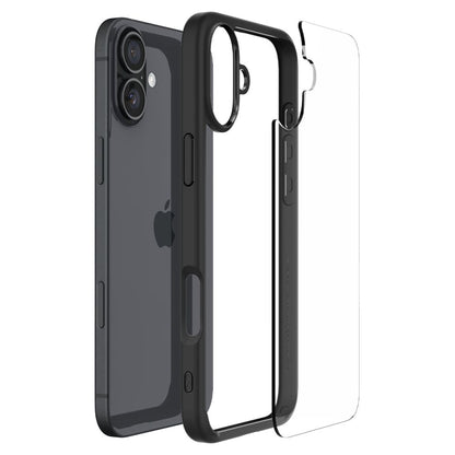 Hoes voor Apple iPhone 16 Plus, Spigen, Ultra Hybrid, Matzwart