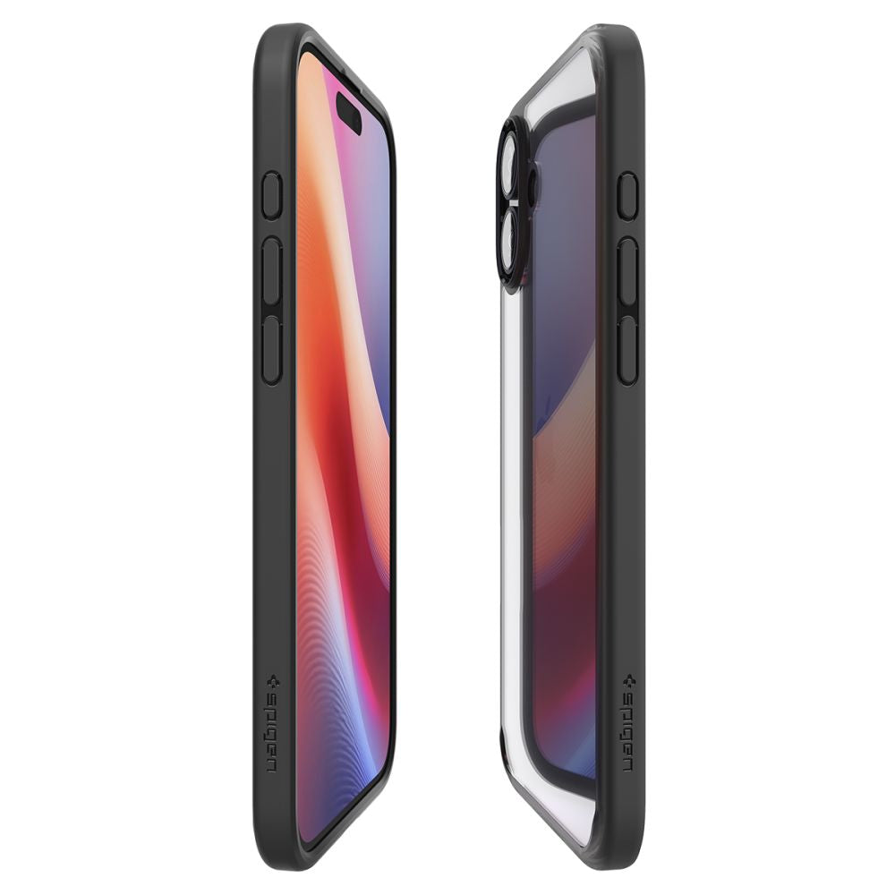 Hoes voor Apple iPhone 16 Plus, Spigen, Ultra Hybrid, Matzwart