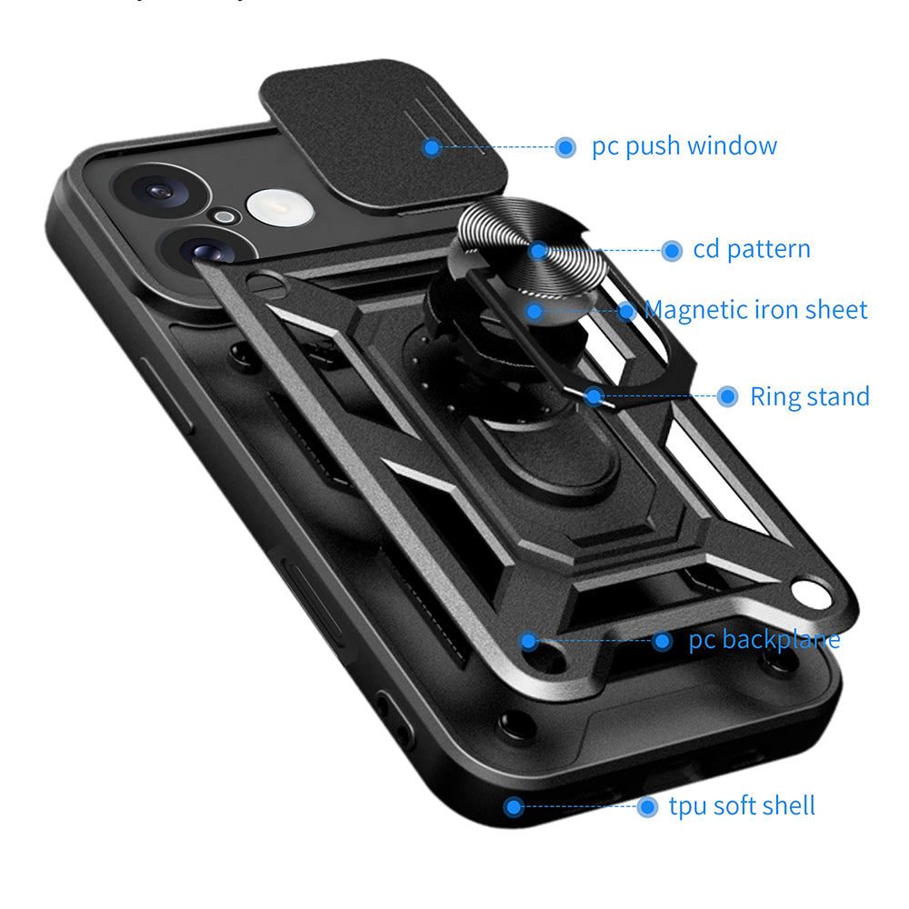 Case for Apple iPhone 16 Plus, Techsuit, CamShield, Blue