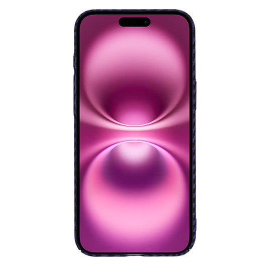 Hoes voor Apple iPhone 16 Plus, Techsuit, Carbonite FiberShell, Paars