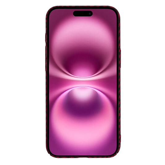 Hoesje voor Apple iPhone 16 Plus, Techsuit, Carbonite FiberShell, Rood