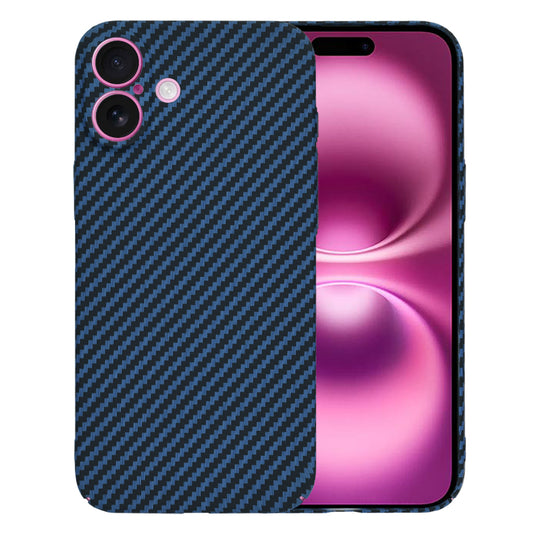 Hoes voor Apple iPhone 16 Plus, Techsuit, Carbonite FiberShell, Turkoois