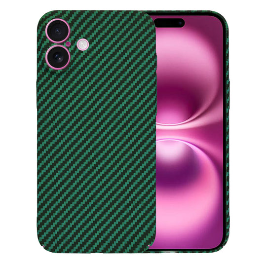 Hoes voor Apple iPhone 16 Plus, Techsuit, Carbonite FiberShell, Groen