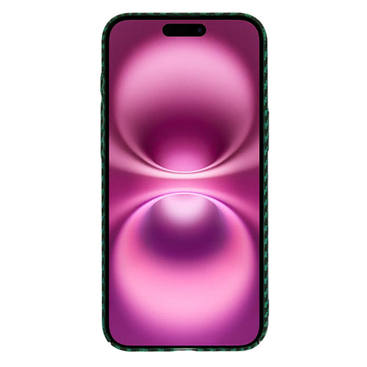 Hoes voor Apple iPhone 16 Plus, Techsuit, Carbonite FiberShell, Groen