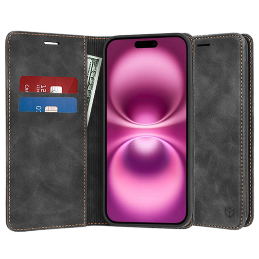 Hoes voor Apple iPhone 16 Plus, Techsuit, Confy, Zwart