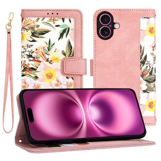 Hoes voor Apple iPhone 16 Plus, Techsuit, FlipCraft, Roze