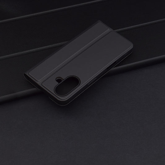 Hoes voor Apple iPhone 16 Plus, Techsuit, Magskin Book, Zwart