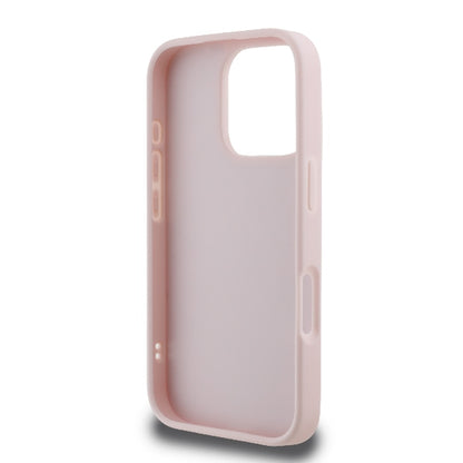 Hoes voor Apple iPhone 16 Pro, Karl Lagerfeld, Diagonal Quilted Script, Roze