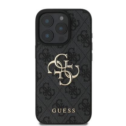 Hoes voor Apple iPhone 16 Pro Max, Guess, 4G Big Logo, Zwart