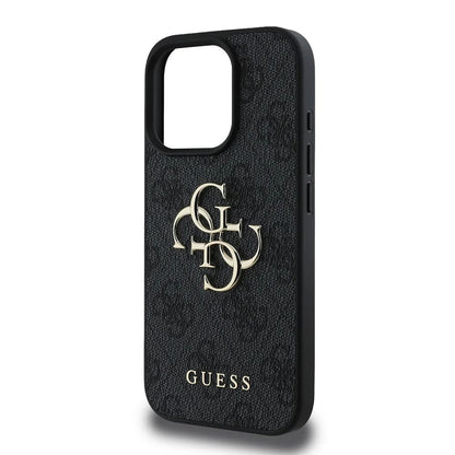 Hoes voor Apple iPhone 16 Pro Max, Guess, 4G Big Logo, Zwart
