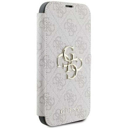 Hoes voor Apple iPhone 16 Pro Max, Guess, 4G Book, Roze