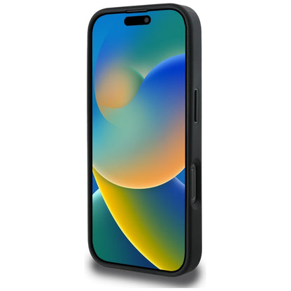 Hoes voor Apple iPhone 16 Pro Max, Guess, 4G Grained Roses Big Logo, Zwart