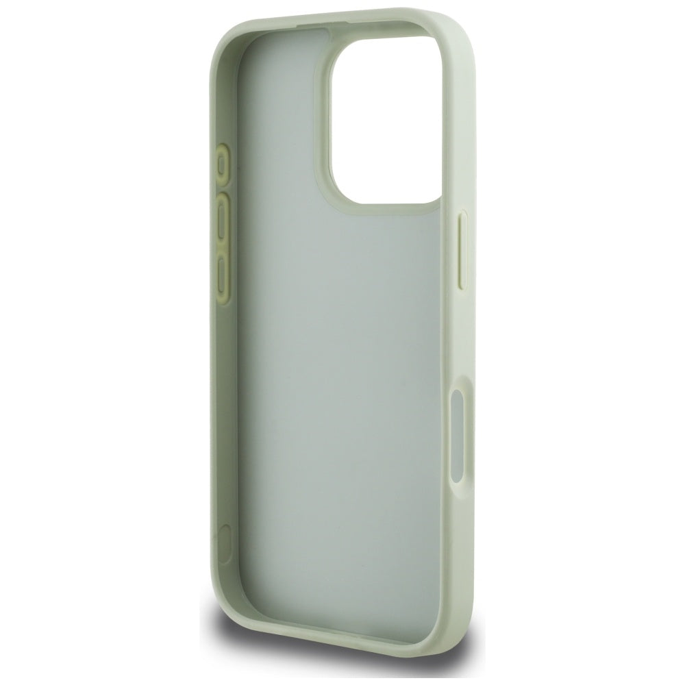 Hoes voor Apple iPhone 16 Pro Max, Guess, Grained Big 4G Logo Small Classic Logo, Groen