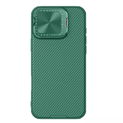 Hoes voor Apple iPhone 16 Pro Max, Nillkin, CamShield Prop, Groen